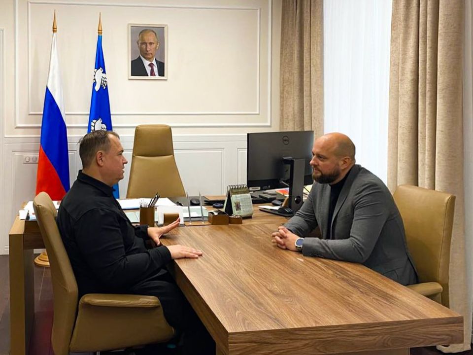 Евгений Маслов: Приятная встреча с руководителем исполкома комитета партии "Единая Россия" Донецка Алексеем Муратовым