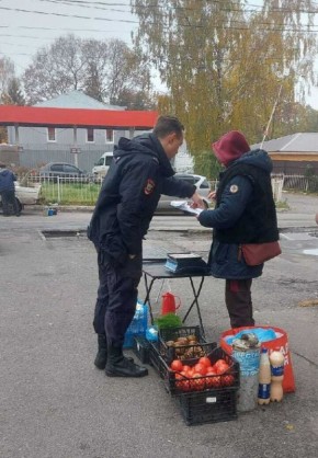 По четырём улицам Железнодорожного округа Курска проверили несанкционированную торговлю