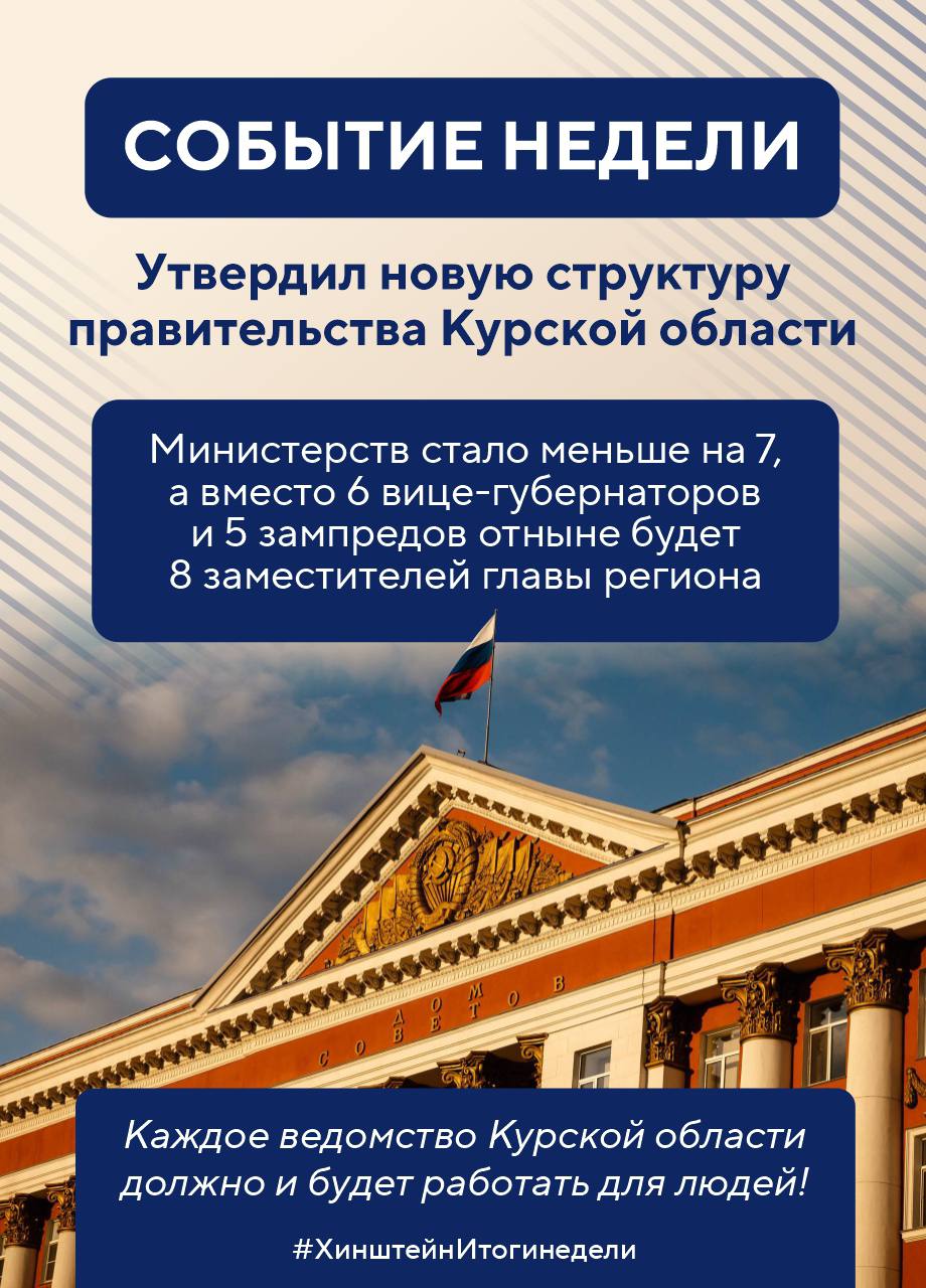 Александр Хинштейн: По традиции в воскресенье подвожу итоги уходящей недели