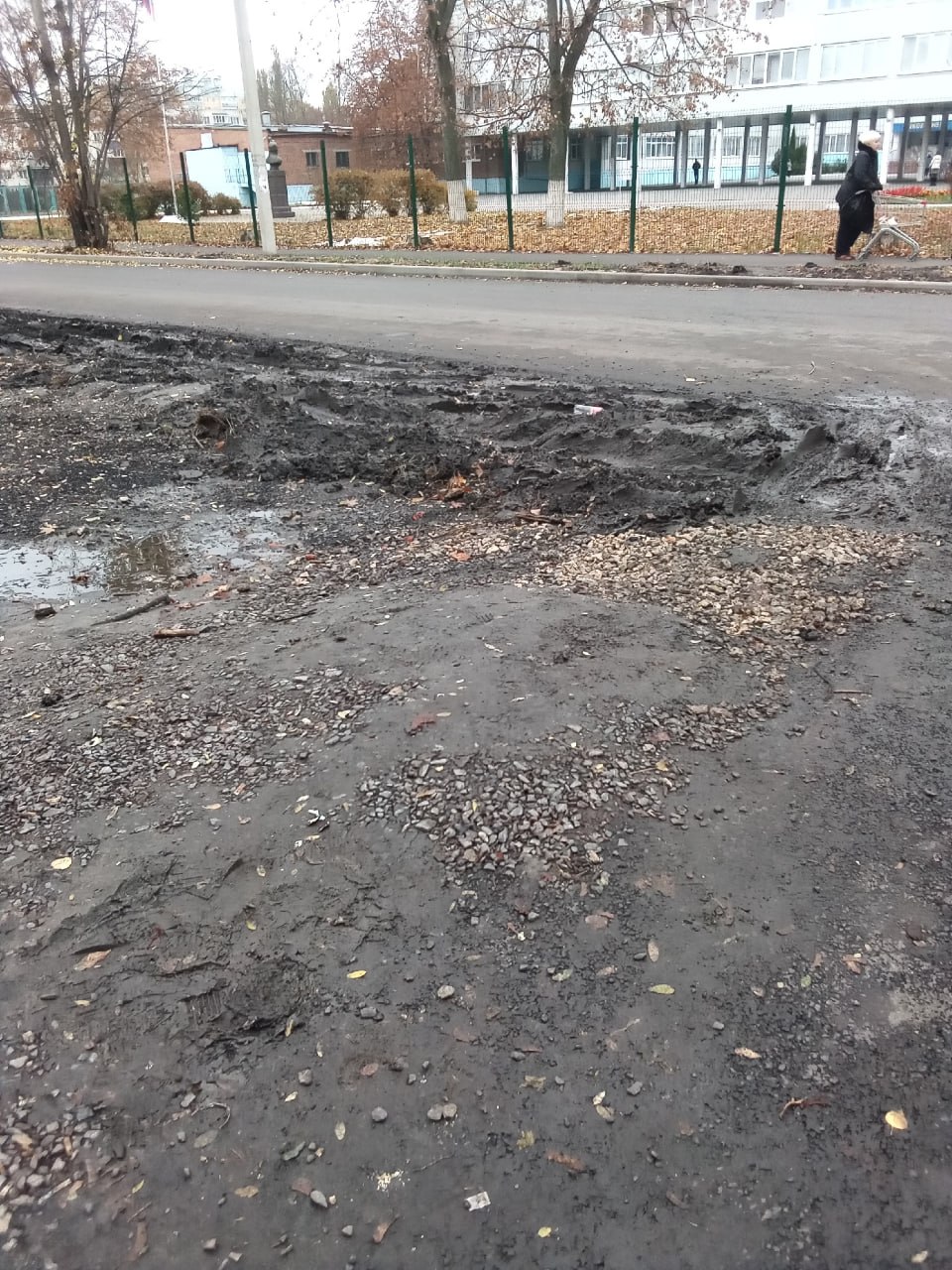 Куряне жалуются на уничтоженный ремонтом дороги двор на Серегина