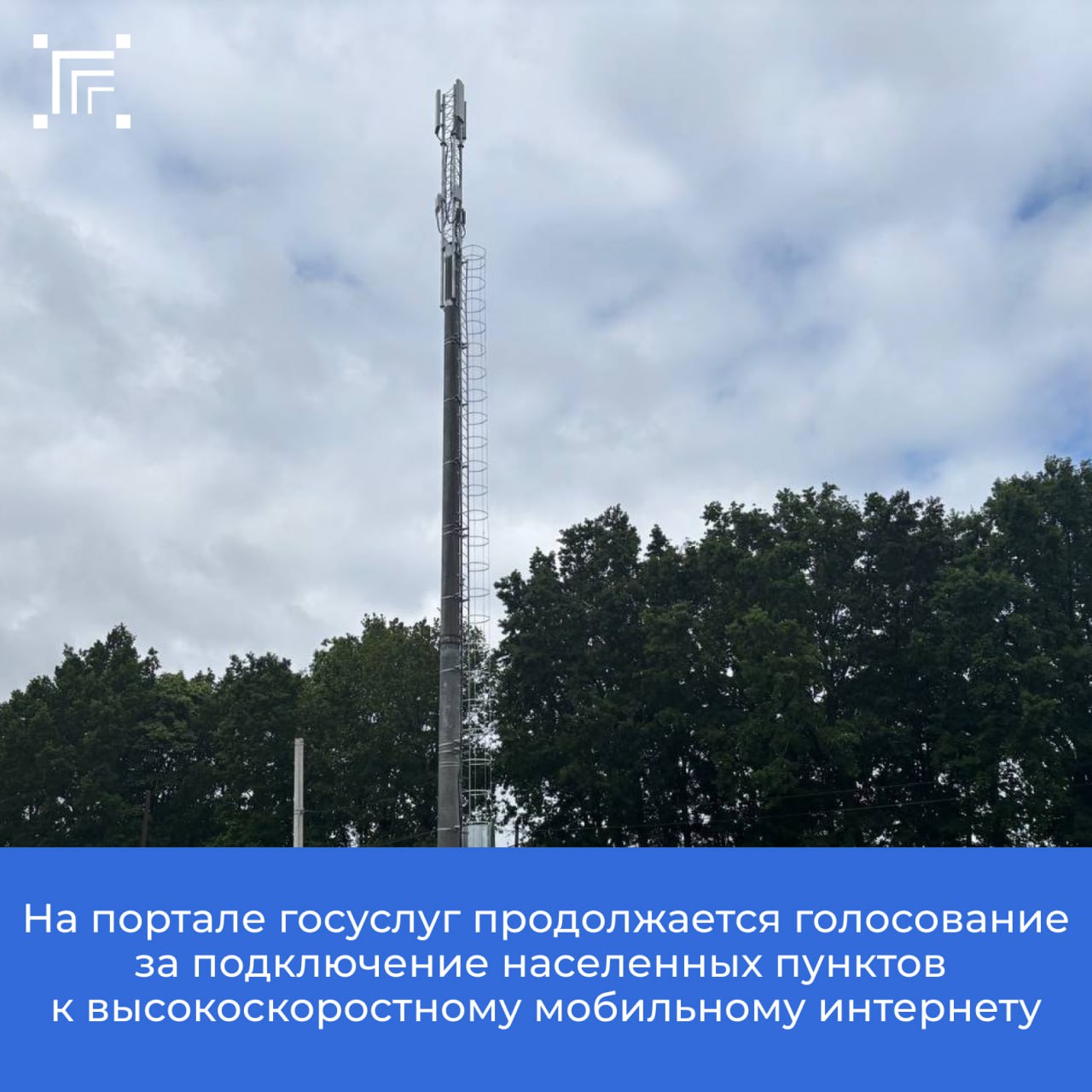 Голосование на портале госуслуг по подключению населенных пунктов с числом жителей от 100 до 1 000 человек к высокоскоростному мобильному интернету в 2026 году продолжается до 9 ноября 2025 года включительно