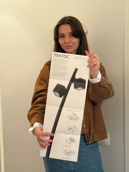 Курянка создала лучший в России городской светильник