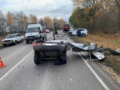 В страшной аварии в Курской области погиб водитель