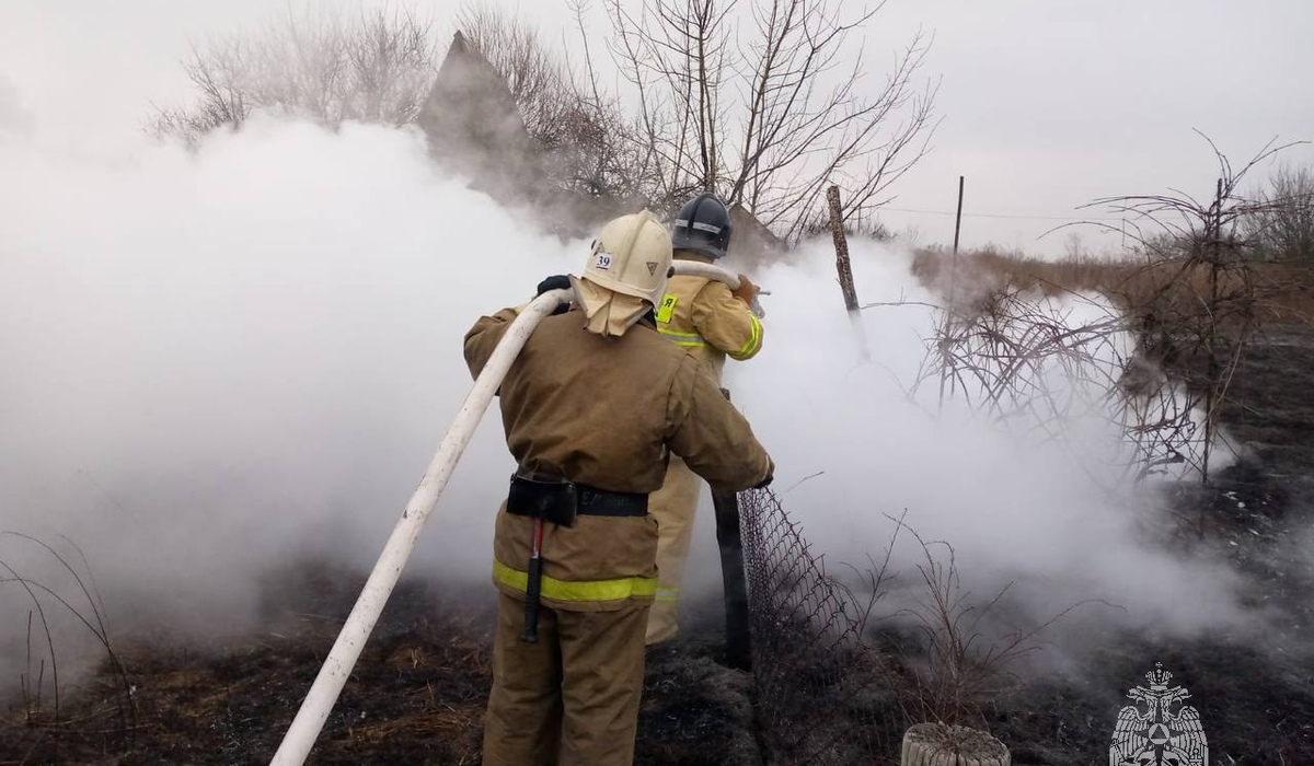 В Курской области 44 раза добровольцы привлекались к тушению пожаров