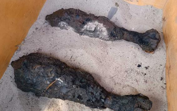 В Курске при расчистке русла реки Тускарь нашли две миномётные мины времён ВОВ