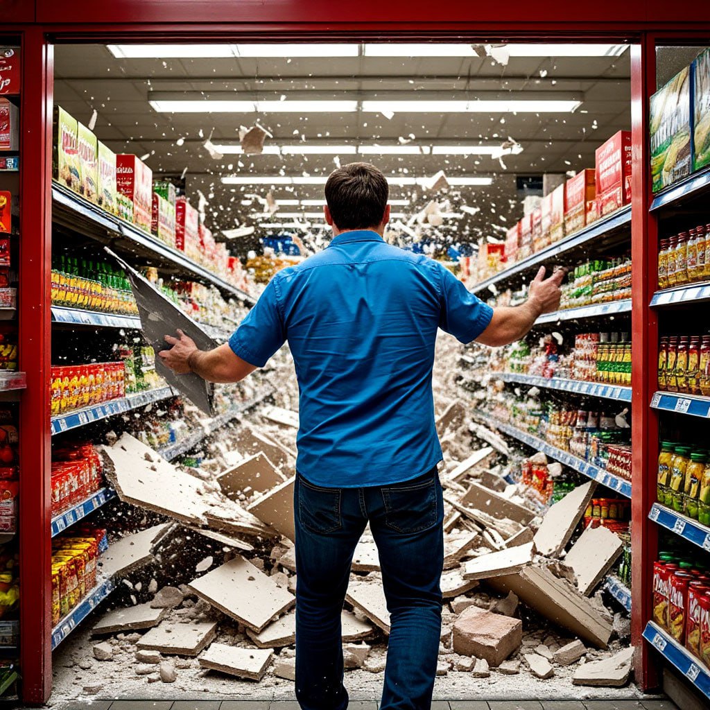 Скандал с душком. 27 октября 48-летний безработный пьяный курянин устроил скандал в торговом зале