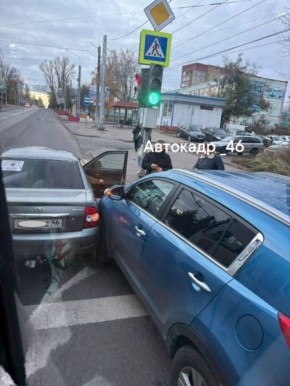 В Курске вечером случилась авария