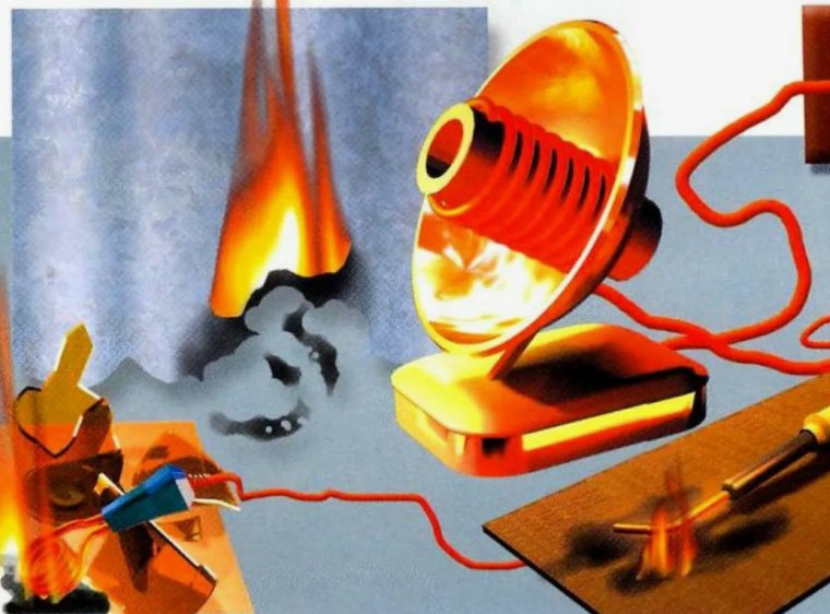 Пожары в быту возможны по следующим причинам: