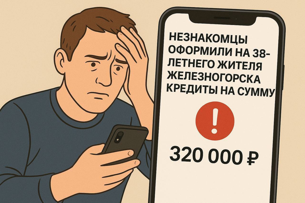 На имя 38-летнего жителя Железногорского района неизвестные оформили кредиты на сумму более 320 тысяч рублей