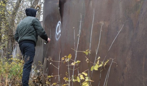 В Курске закрасили 60 надписей с рекламой наркотиков