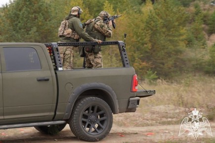 Курские Росгвардейцы тренировались сбивать дроны из гладкоствольного оружия