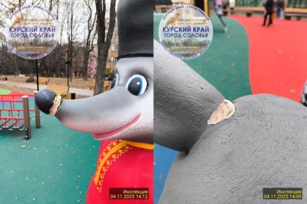 Вандалы терроризуют детские и спортивные площадки Курска