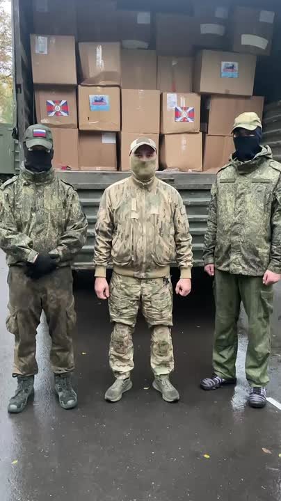Передали по линии МОО Вече большой груз гуманитарной помощи, в виде медицинского оборудования на курское направление