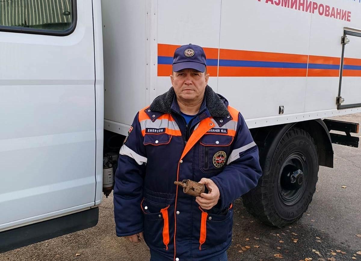 Под Курском обнаружили ручную гранату времен Великой Отечественной войны