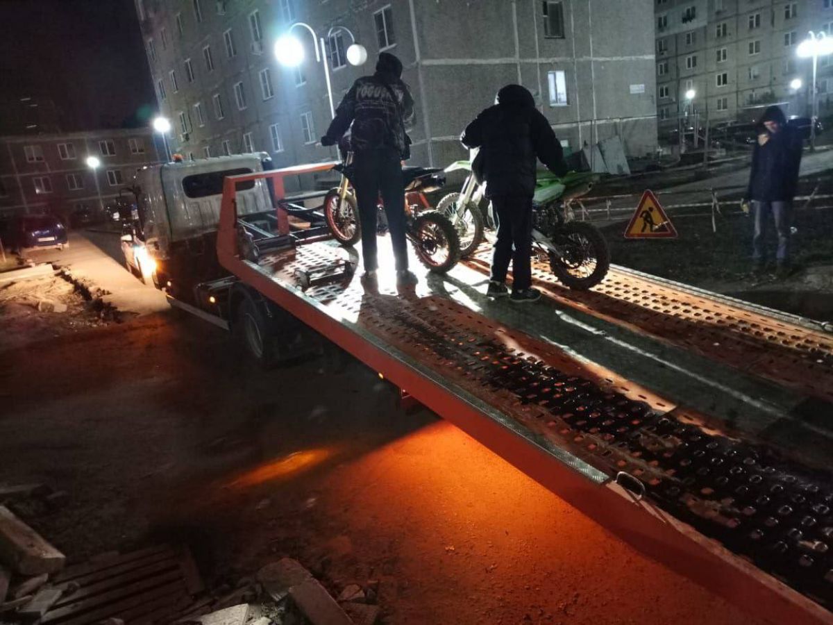 В Курчатове нашли несовершеннолетних мотоциклистов-нарушителей