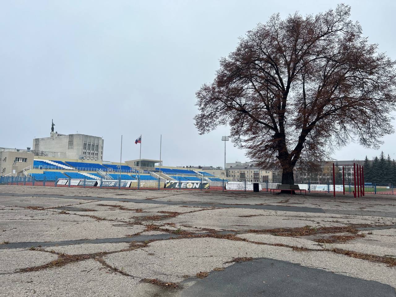 В Курске обсуждают план благоустройства входной группы стадиона «Трудовые резервы»