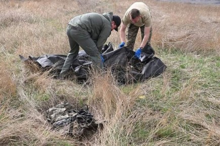 В Курской области обнаружены сгоревшие останки бойца ВСУ