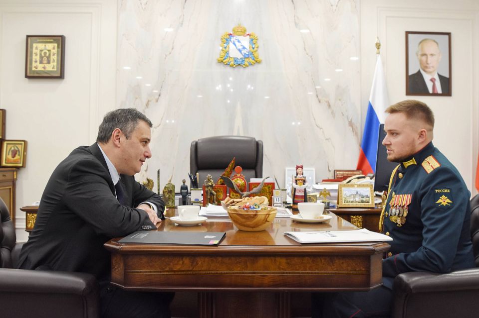 Александр Хинштейн стал наставником участника регионального проекта «Курск.Герои!»