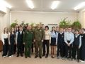 В Медвенской школе прошел Урок мужества « Сквозь призму времени», на котором обучающиеся и педагоги встретились с участником СВО