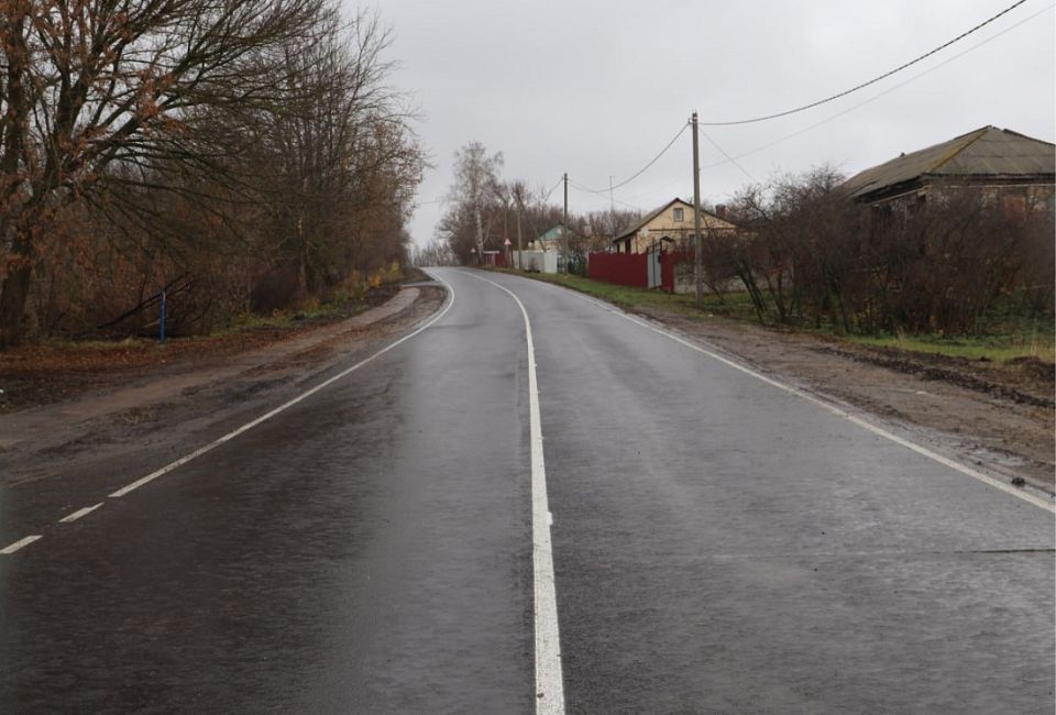 В Курском районе завершили ремонт автодороги Курск - Петрин - Безлесный