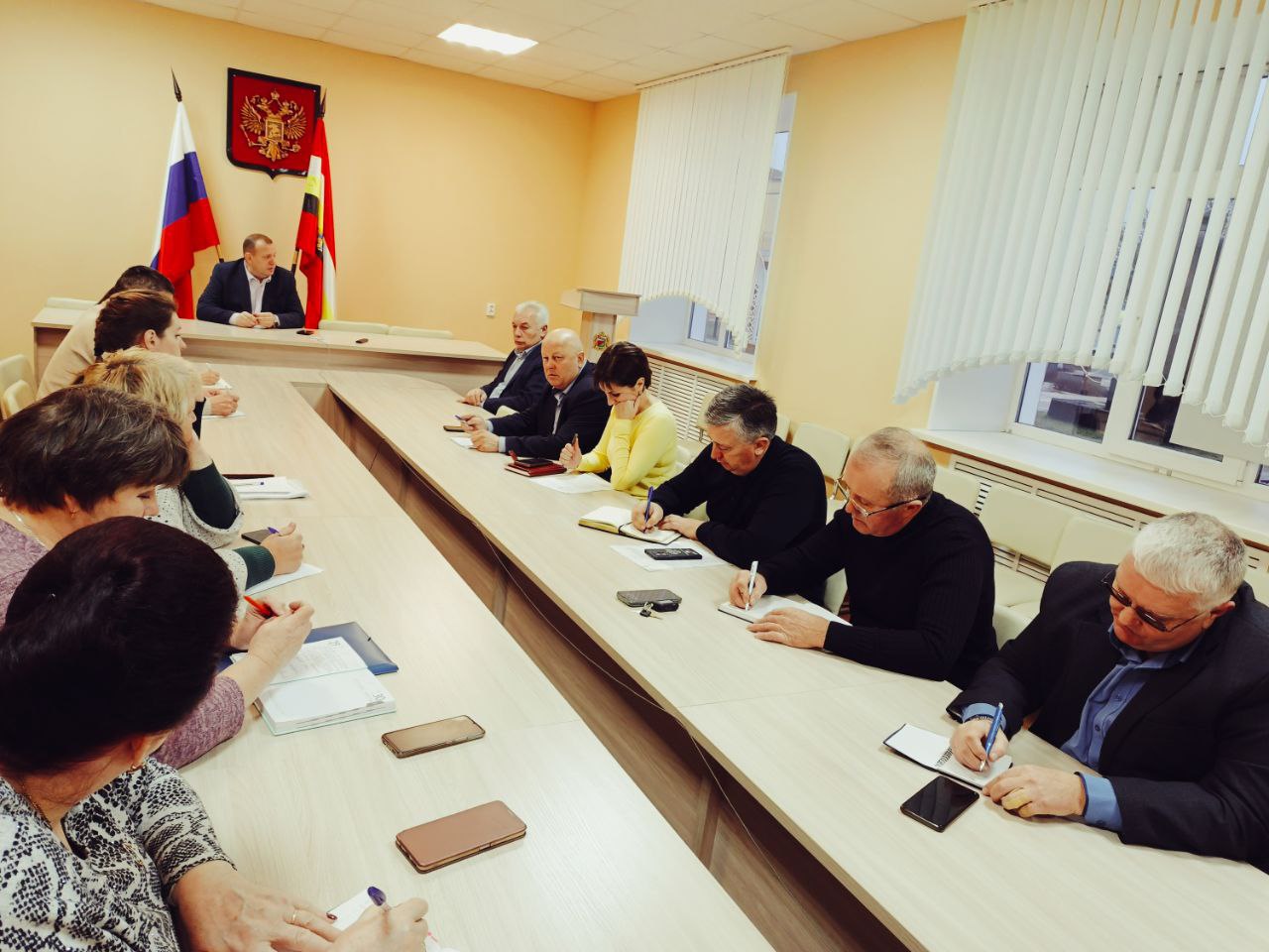 Сергей Цуканов: Сегодня провёл планерку с главами муниципальных образований Фатежского района
