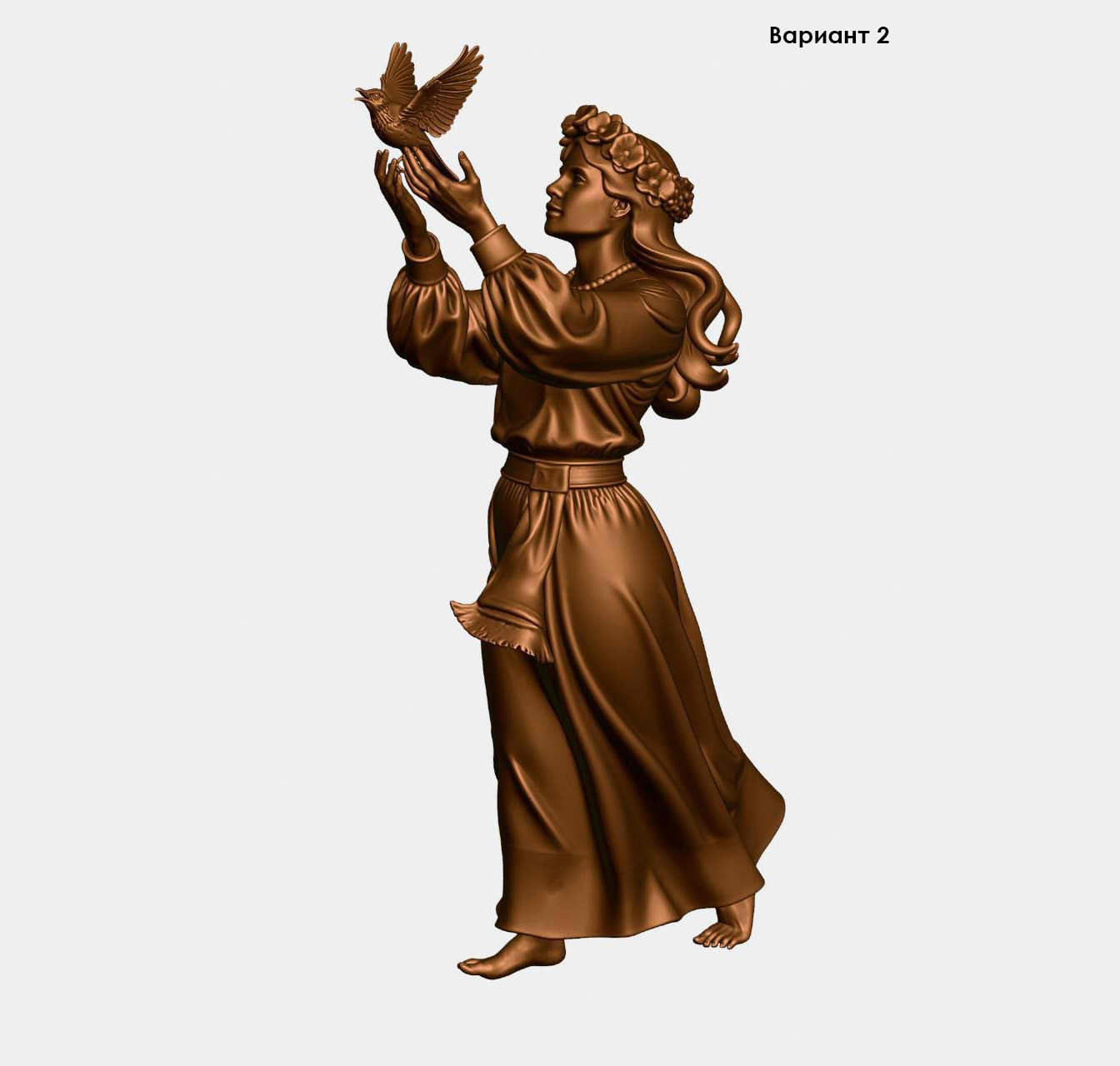 Скульптуру «Куряночки» создадут в традиционном народном костюме