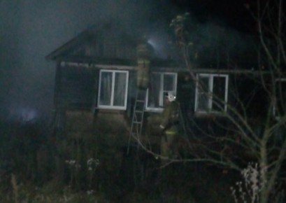 В Курской области горели жилые дома