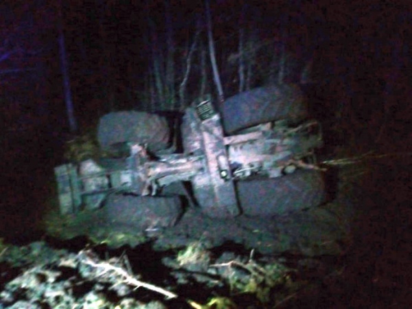 Под Курском перевернулся трактор, ранен водитель