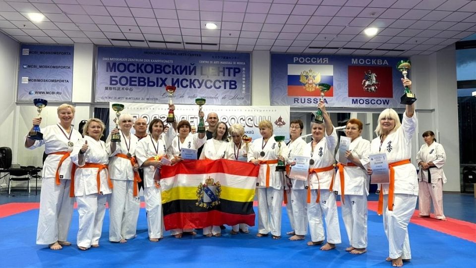 Участники проекта «Курское долголетие» завоевали 8 медалей на первом всероссийском турнире по киокусинкай