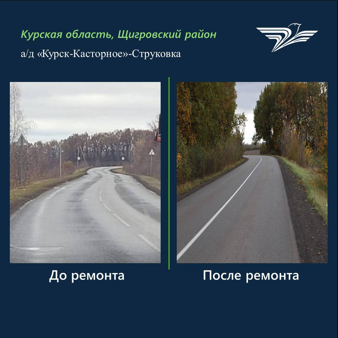 В Курской области по нацпроекту отремонтировали подъезд к малому населенному пункту