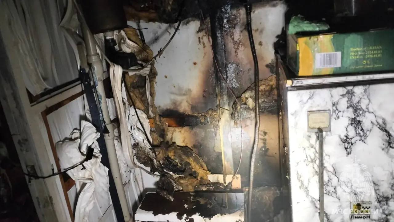 Короткое замыкание стало причиной пожара в Курской области