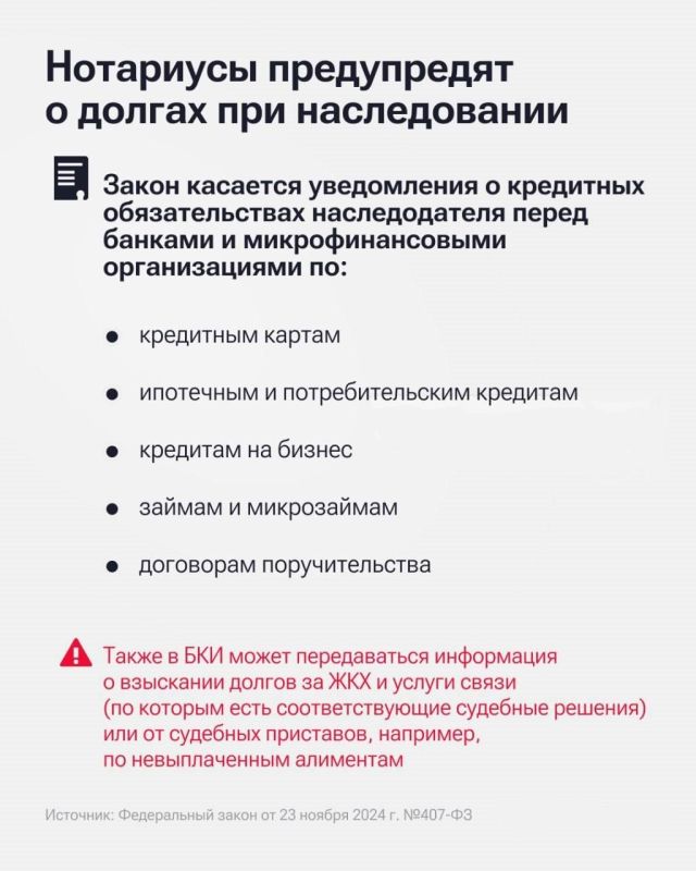 Нотариусы теперь обязаны информировать наследников о долгах наследодателя