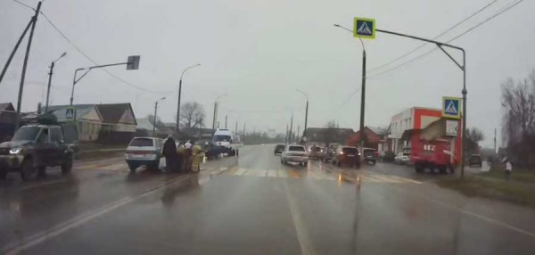 Под Курском произошла лобовая авария