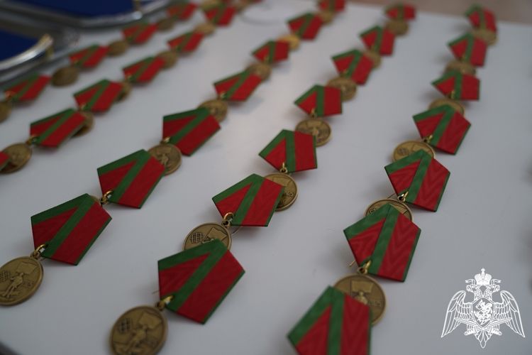 В Курской области росгвардейцам вручили медали «За вклад в освобождение Курской земли»