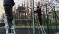 В курском сквере «Ассоль» отремонтировали ограждение спортивной площадки