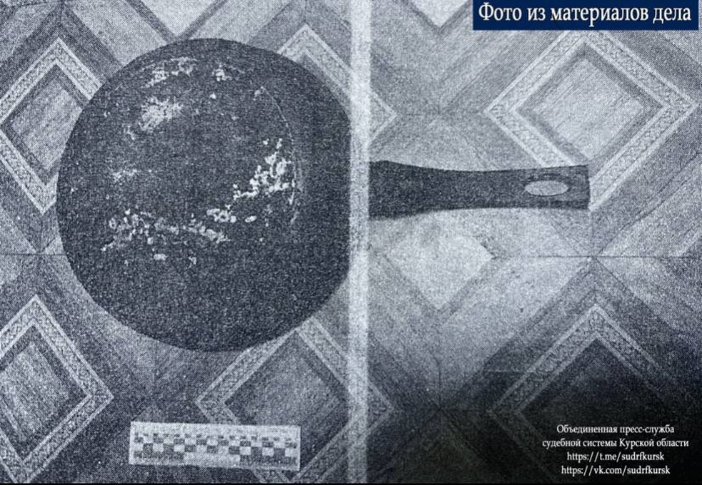 Пьяная 60-летняя жительница Курской области избила сожителя сковородой по голове