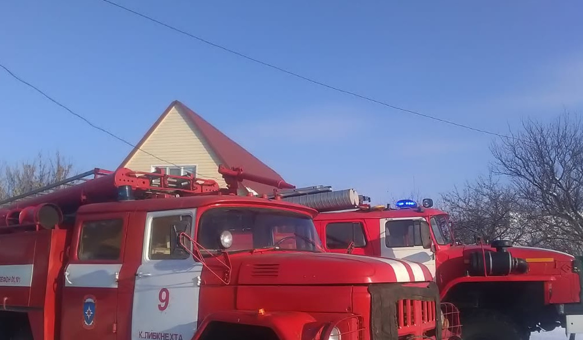 В Курской области утром 13 декабря сгорел жилой дом в селе Колпаково