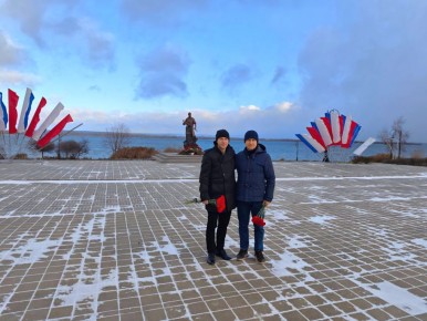 Память Сергея Чебнёва на Курской земле почтил его земляк из Республики Татарстан