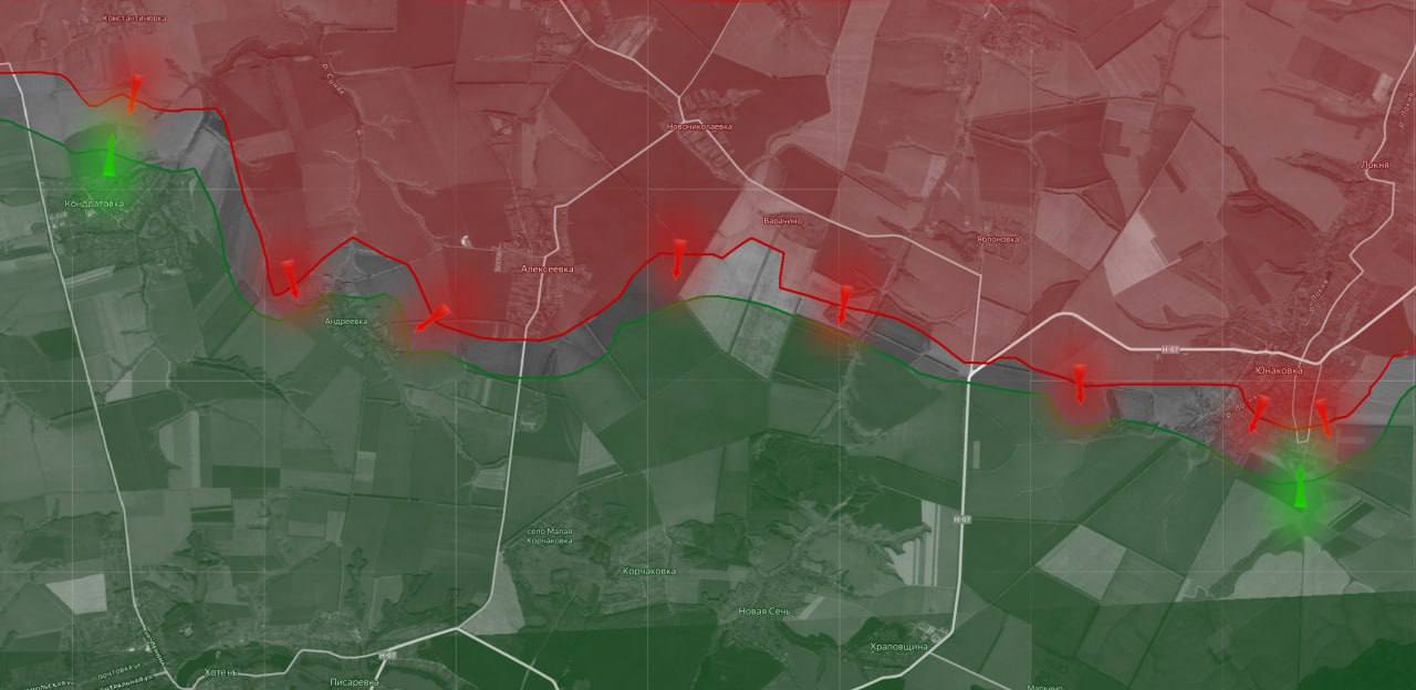 «На Сумском направлении продолжаются бои на всем участке фронта