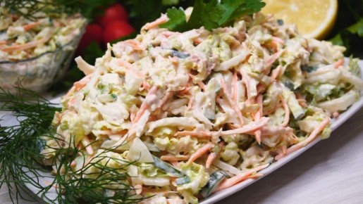 Новый взгляд на салат с пекинской капустой