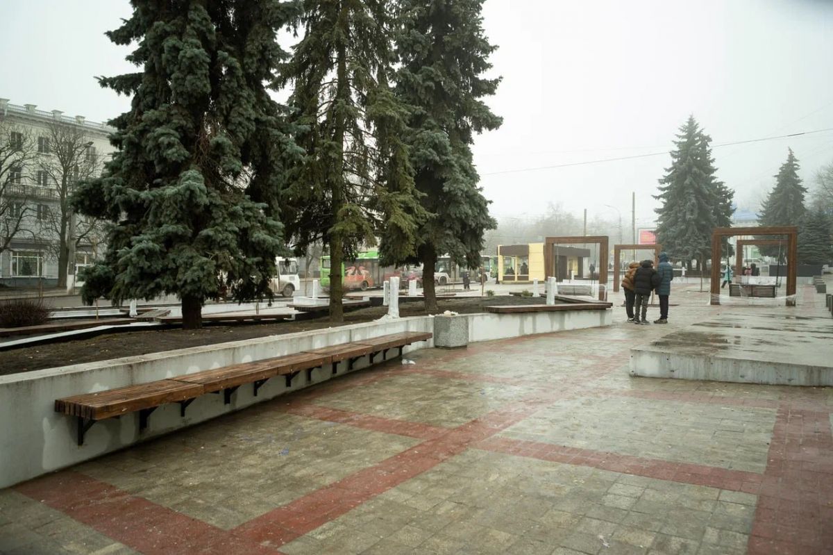 Благоустройство территории возле «Куряночка» близко к завершению