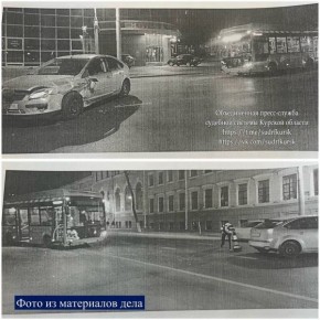 В Курске участник ДТП с автобусом оспаривает свою вину