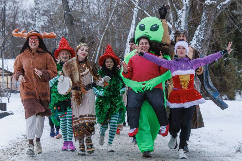 ДО НОВОГО ГОДА - 4 ДНЯ!. Делимся праздничным и спортивным настроением с последнего забега "5 вёрст" на Боевой даче, который прошел в субботу