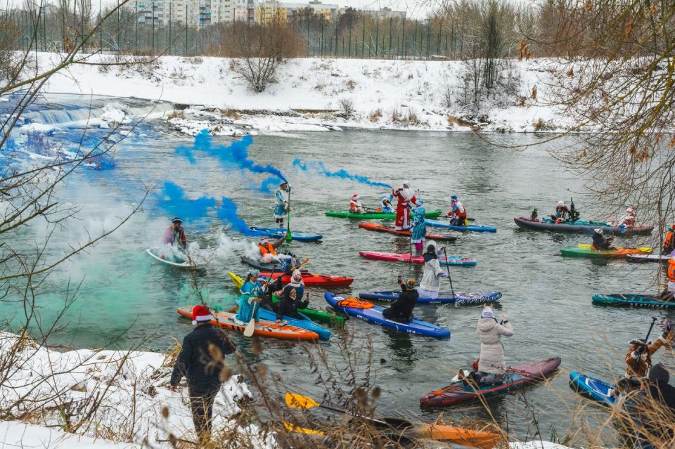ЁЛОЧКА, ПЛЫВИ!. На реке Сейм состоялся традиционный сап-фестиваль, собравший почти 80 человек из Курска, Орла и Белгорода