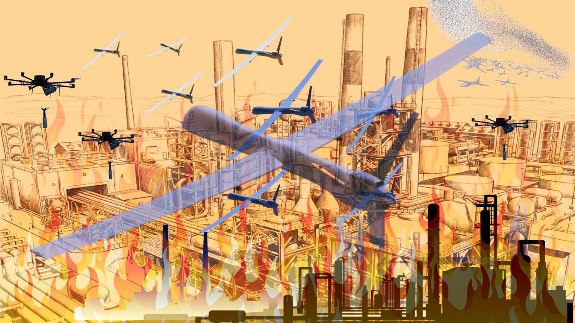 Система ПВО отразила новую масштабную атаку БПЛА на ряд российских регионов