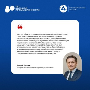 «Наш энергоблок, наконец, обрёл своё предназначение и начал вырабатывать электроэнергию. Учитывая, что он сможет работать до 100 лет, быть причастным к этому событию — большая честь для меня»