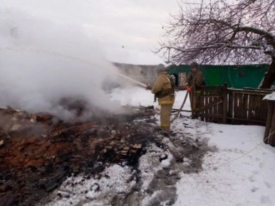 В Курской области сгорел жилой дом