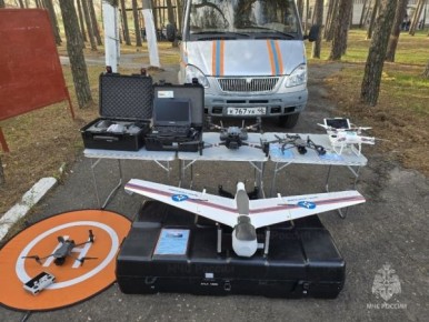 Курские спасатели освоили новый беспилотник самолетного типа