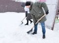 Партийцы снова вышли на борьбу со снегом