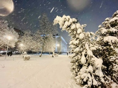 В ближайшие сутки в регионе периодически будет идти мокрый снег (днем — с дождем)